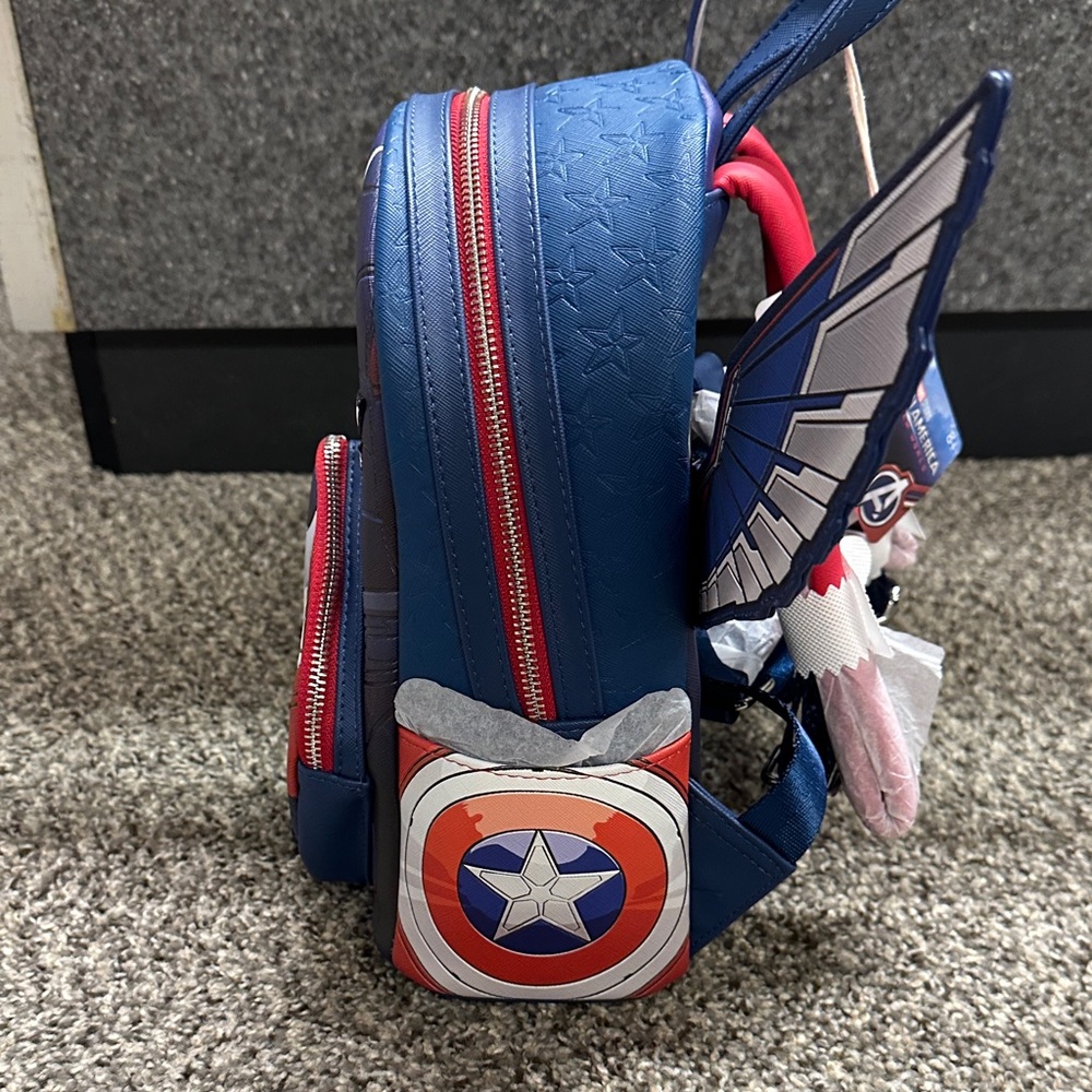Captain America Loungefly Themed Backpack - Picture 5 of 5